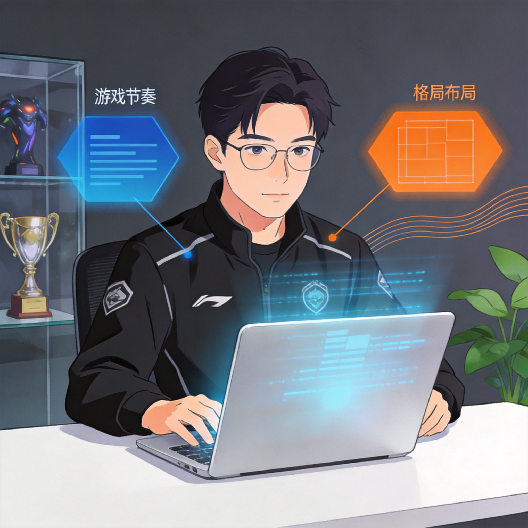 电竞对局数据维度统计面板示意图